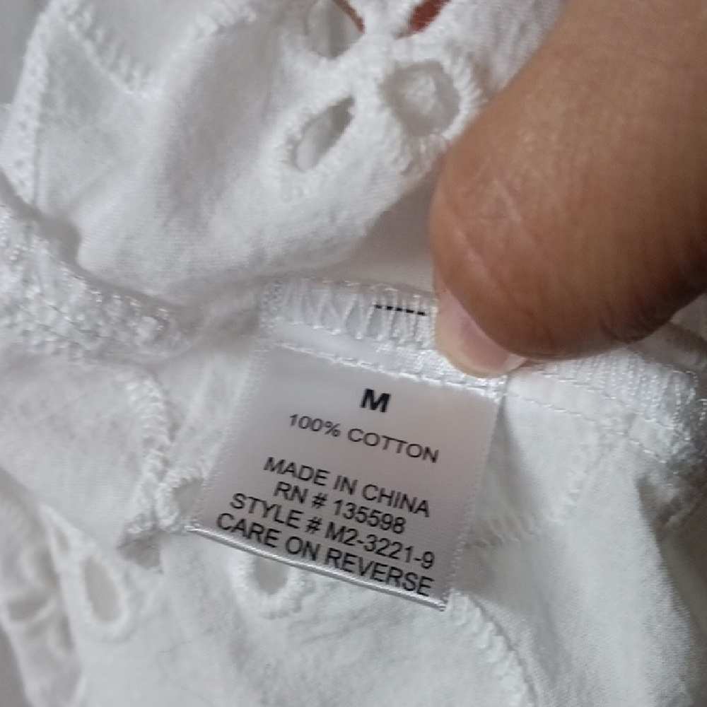 White Eyelet Blouse - Picture 8 of 8